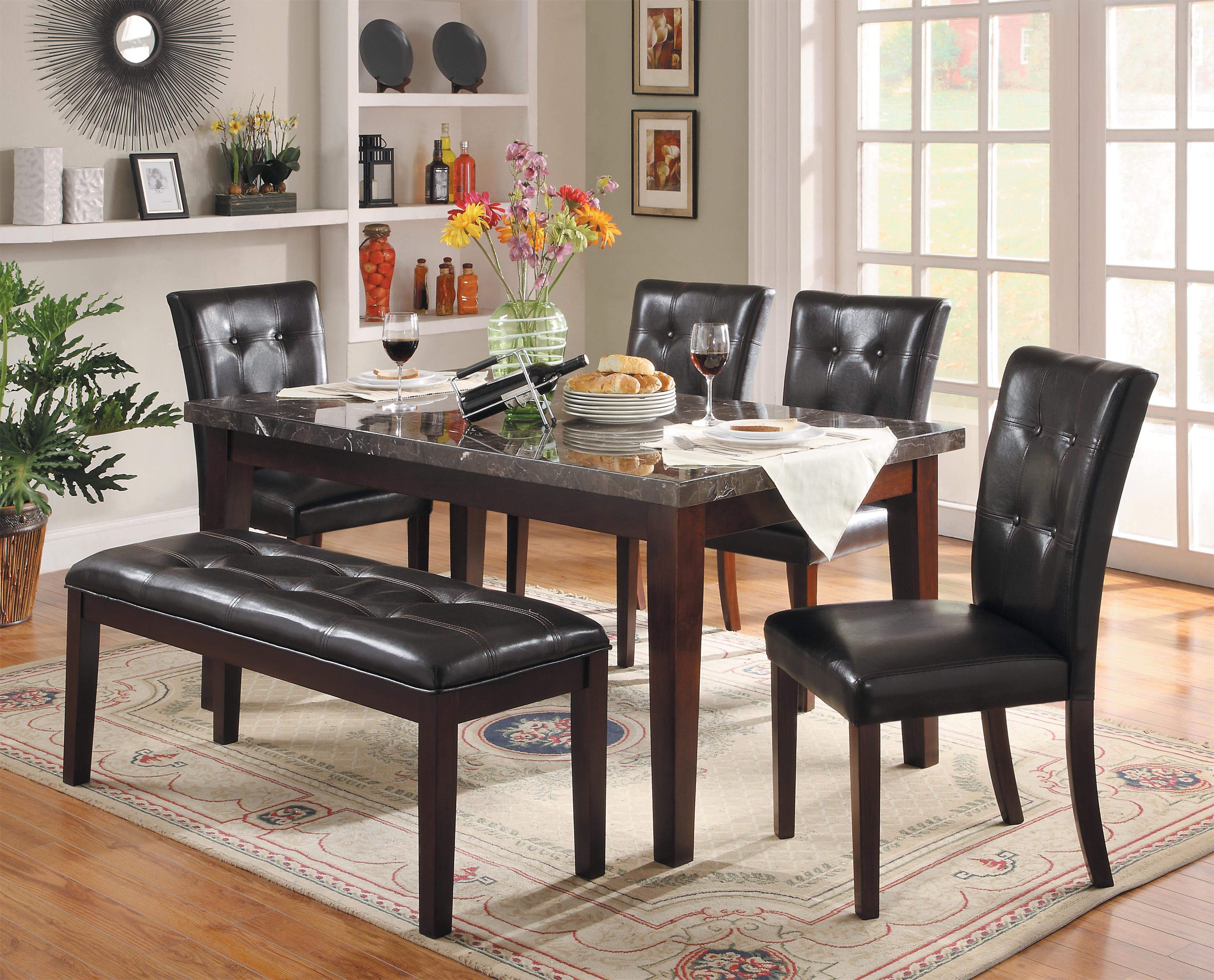 Tufted hotsell dining bench